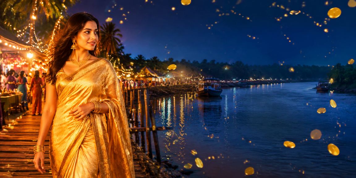 খুলনায় শাড়ি পরা নারী মোবাইলে বেটিং প্রোমোশন দেখছেন