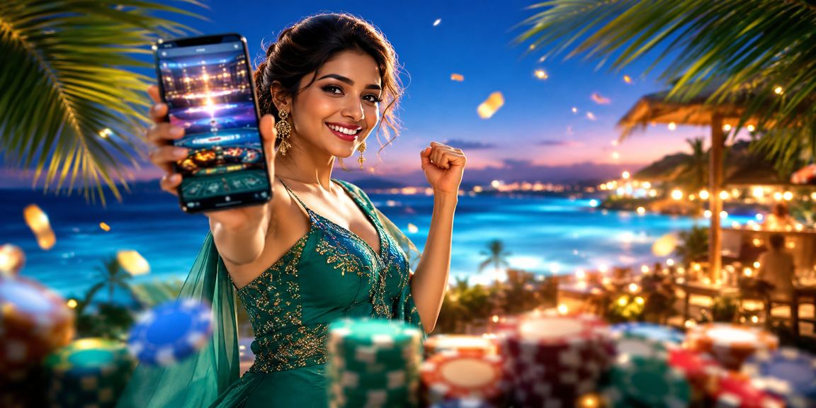 সেন্ট মার্টিন দ্বীপে বাংলাদেশি মডেল মোবাইলে habaji ক্যাসিনো উপভোগ করছেন